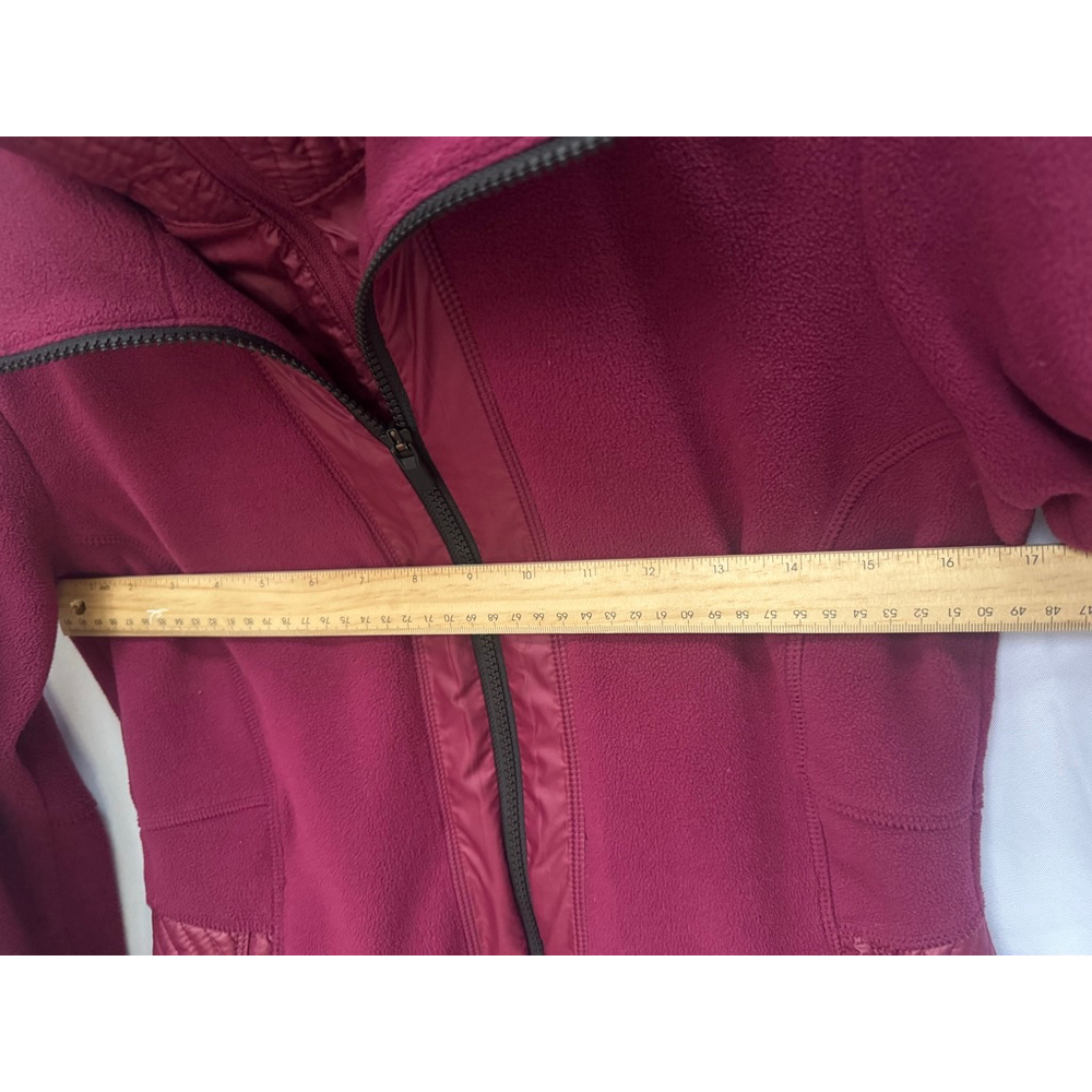 Athleta Unstoppable Fleece Lined Full Zip Jacket Chilled Sangria Small - Picture 9 of 11